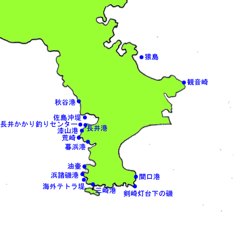 三浦半島エリア地図