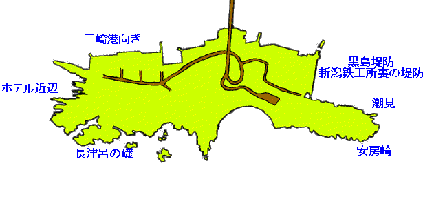 城ヶ島拡大エリア地図